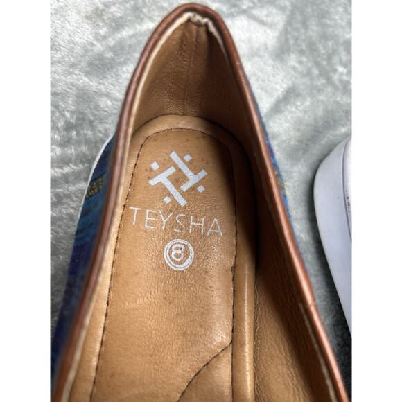 Teysha Midnight Adventure Slip On Sneaker Handwoven Upper Rubber Sole Size 38 - Picture 2 of 7